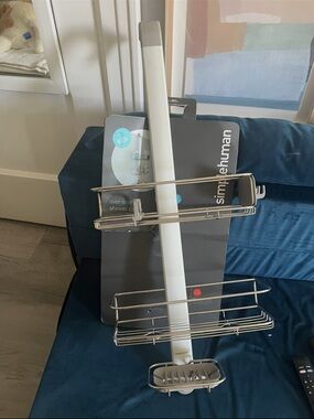simplehuman Stainless Steel Over-Door Shower Organizer